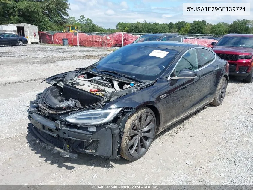 5YJSA1E29GF139724 2016 Tesla Model S 60D/70D/75D/85D/90D