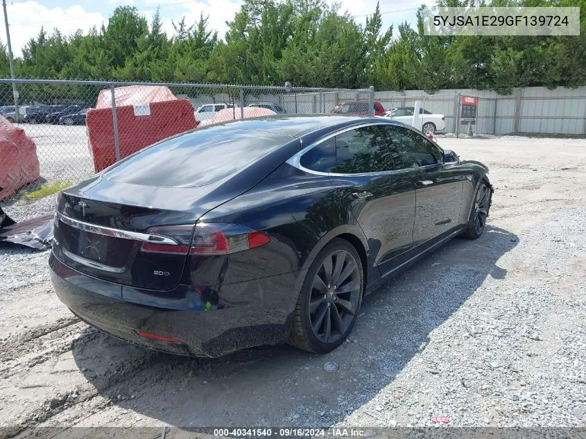 5YJSA1E29GF139724 2016 Tesla Model S 60D/70D/75D/85D/90D