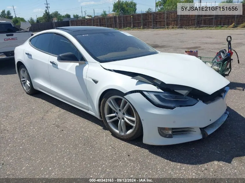 5YJSA1E21GF151656 2016 Tesla Model S 60D/70D/75D/85D/90D