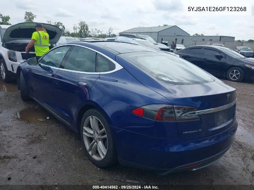 5YJSA1E26GF123268 2016 Tesla Model S 60D/70D/75D/85D/90D