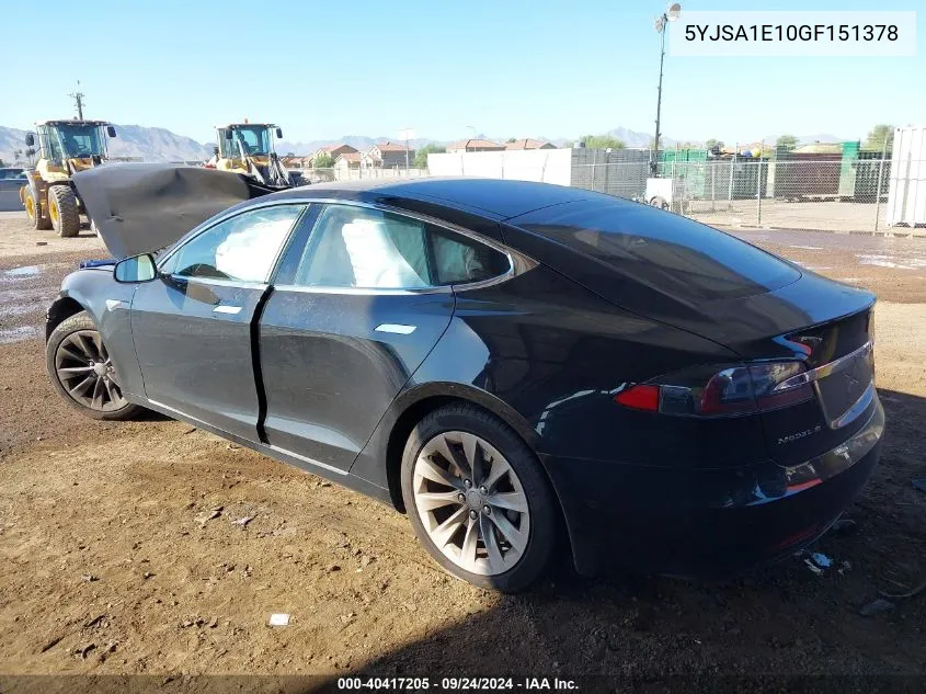 5YJSA1E10GF151378 2016 Tesla Model S