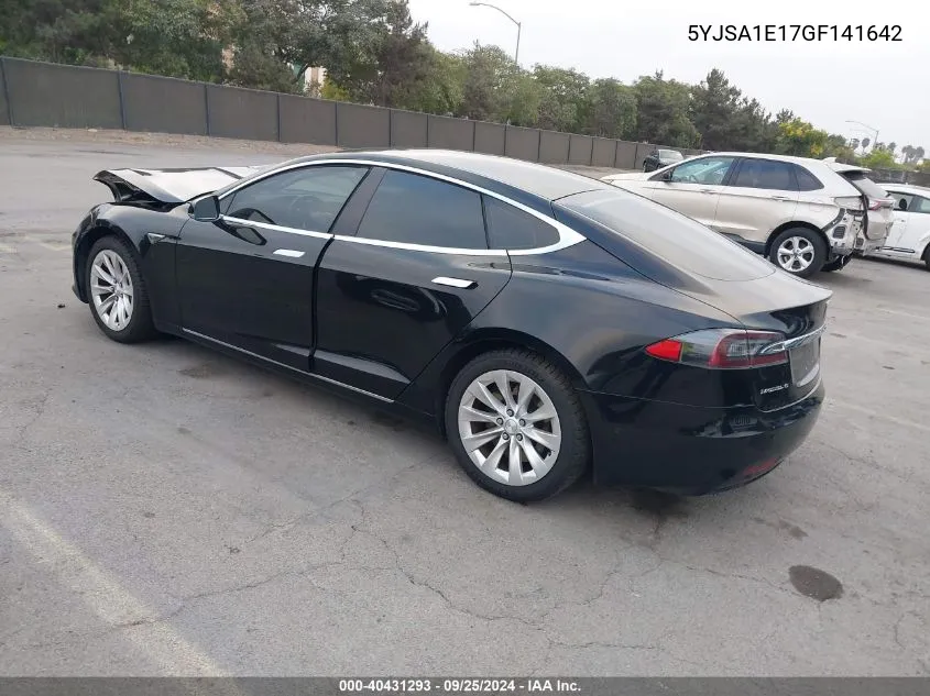 2016 Tesla Model S 60/70/75/85 VIN: 5YJSA1E17GF141642 Lot: 40431293