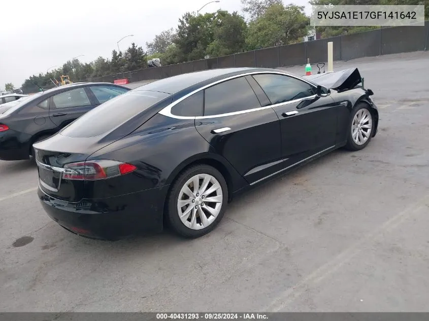 2016 Tesla Model S 60/70/75/85 VIN: 5YJSA1E17GF141642 Lot: 40431293