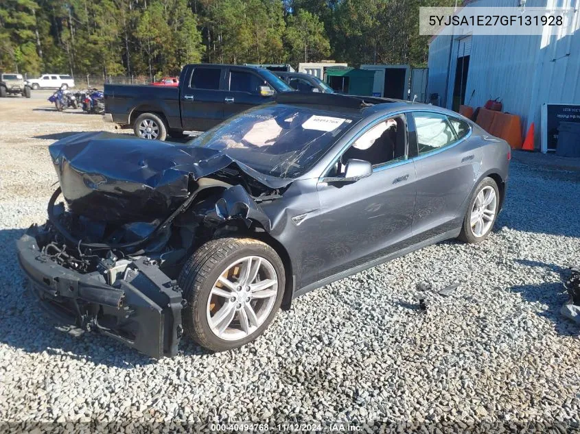 2016 Tesla Model S 60D/70D/75D/85D/90D VIN: 5YJSA1E27GF131928 Lot: 40494768