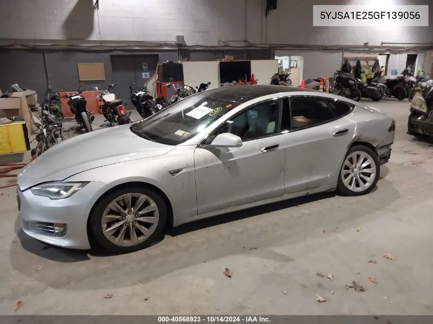 2016 Tesla Model S 60D/70D/75D/85D/90D VIN: 5YJSA1E25GF139056 Lot: 40568923