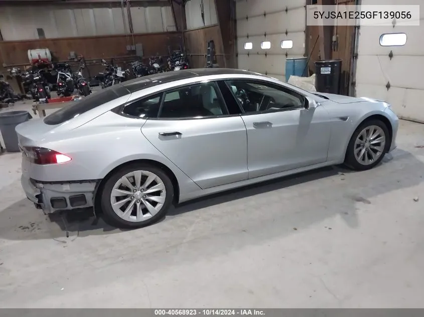 2016 Tesla Model S 60D/70D/75D/85D/90D VIN: 5YJSA1E25GF139056 Lot: 40568923