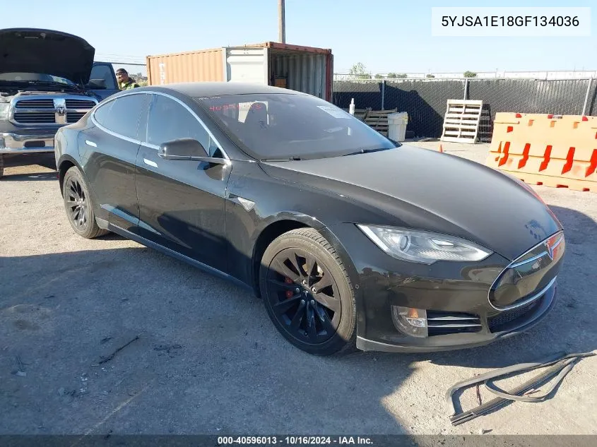 2016 Tesla Model S 60/70/75/85 VIN: 5YJSA1E18GF134036 Lot: 40596013