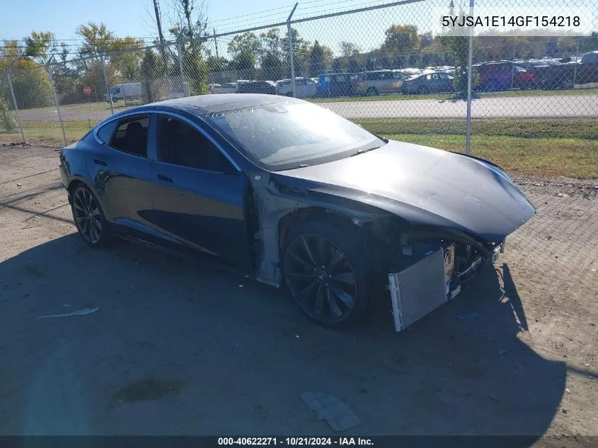 2016 Tesla Model S 60/70/75/85 VIN: 5YJSA1E14GF154218 Lot: 40622271