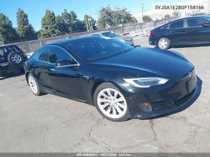 2016 Tesla Model S 60D/70D/75D/85D/90D VIN: 5YJSA1E28GF158166 Lot: 40642031