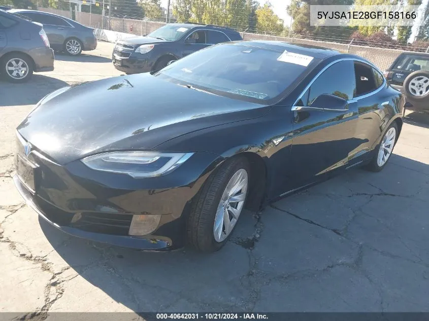 2016 Tesla Model S 60D/70D/75D/85D/90D VIN: 5YJSA1E28GF158166 Lot: 40642031