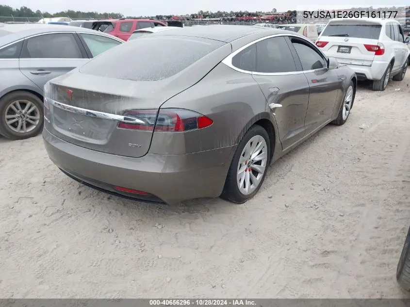 2016 Tesla Model S 60D/70D/75D/85D/90D VIN: 5YJSA1E26GF161177 Lot: 40656296