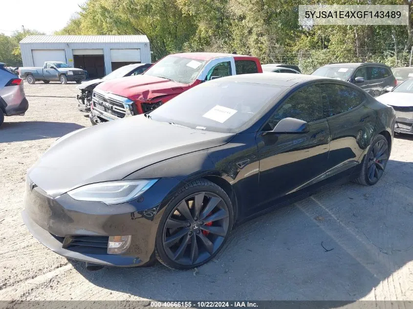 2016 Tesla Model S 90D/P100D/P85D/P90D VIN: 5YJSA1E4XGF143489 Lot: 40666155