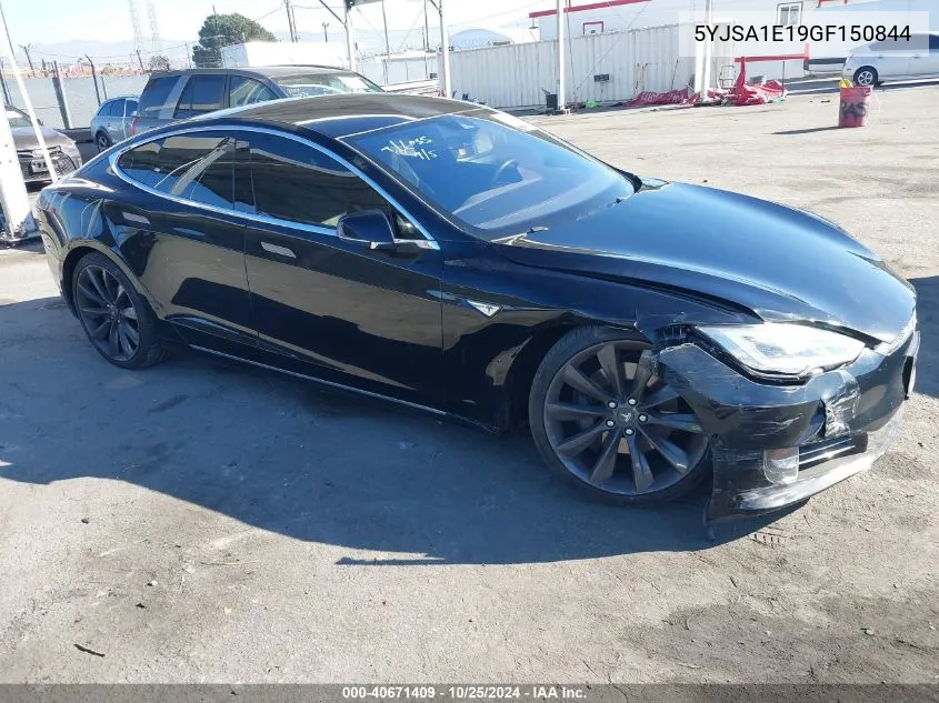 2016 Tesla Model S 60/70/75/85 VIN: 5YJSA1E19GF150844 Lot: 40671409