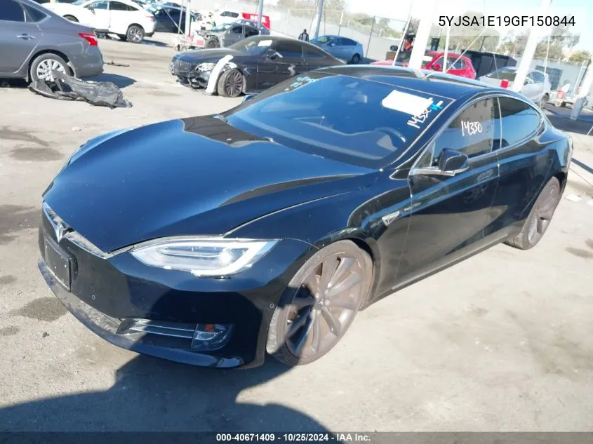 2016 Tesla Model S 60/70/75/85 VIN: 5YJSA1E19GF150844 Lot: 40671409