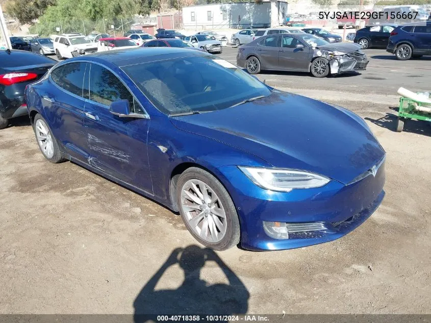 2016 Tesla Model S 60D/70D/75D/85D/90D VIN: 5YJSA1E29GF156667 Lot: 40718358