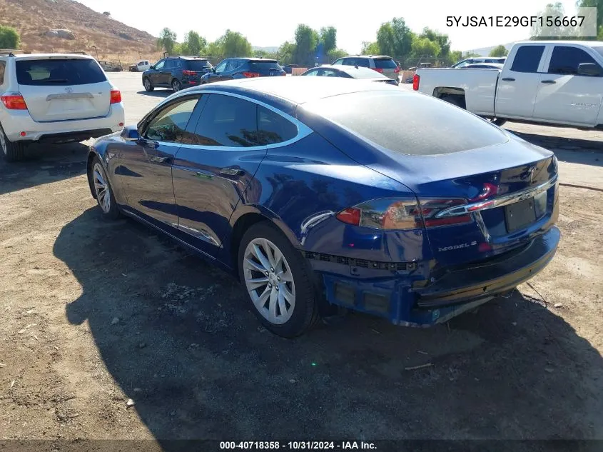 2016 Tesla Model S 60D/70D/75D/85D/90D VIN: 5YJSA1E29GF156667 Lot: 40718358