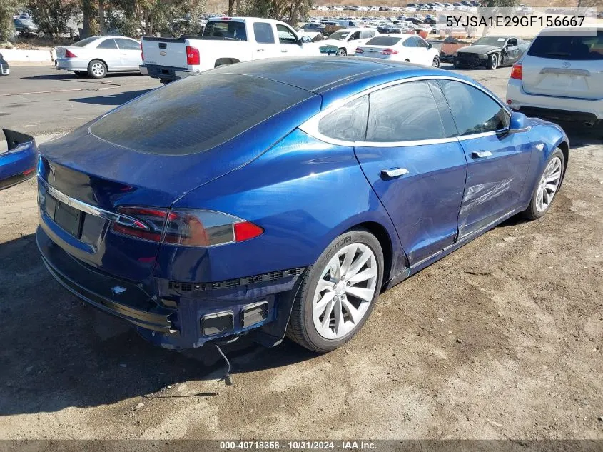 2016 Tesla Model S 60D/70D/75D/85D/90D VIN: 5YJSA1E29GF156667 Lot: 40718358