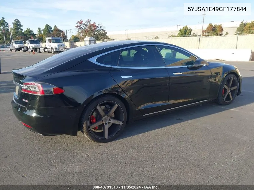 2016 Tesla Model S 90D/P100D/P85D/P90D VIN: 5YJSA1E49GF177844 Lot: 40791510