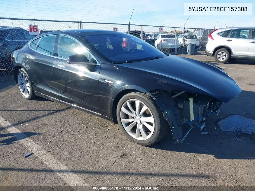 2016 Tesla Model S 60D/70D/75D/85D/90D VIN: 5YJSA1E28GF157308 Lot: 40856178