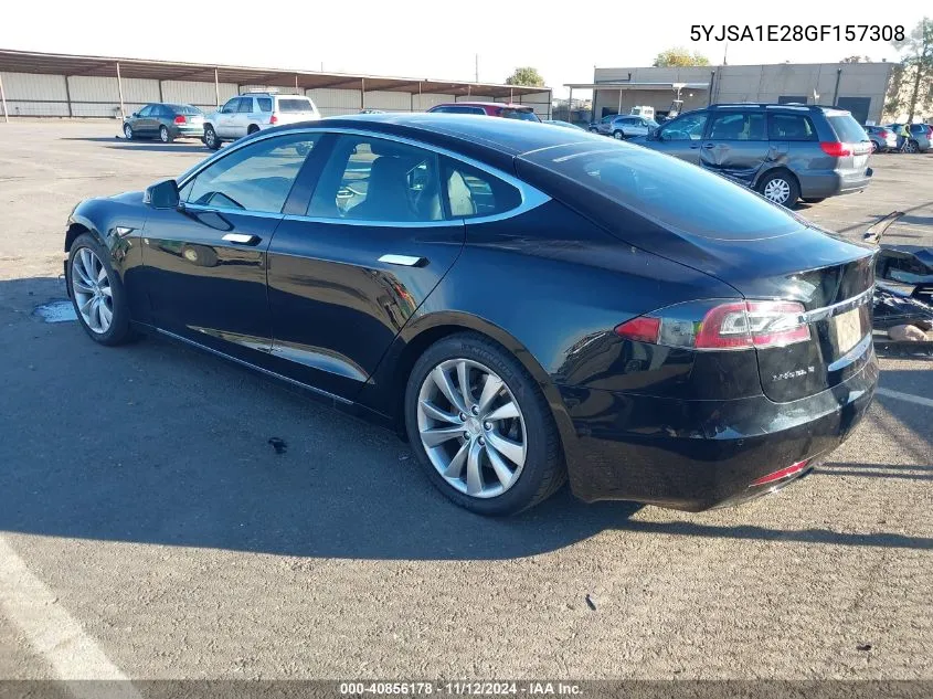 2016 Tesla Model S 60D/70D/75D/85D/90D VIN: 5YJSA1E28GF157308 Lot: 40856178