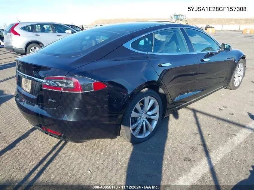 2016 Tesla Model S 60D/70D/75D/85D/90D VIN: 5YJSA1E28GF157308 Lot: 40856178