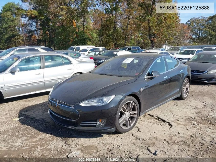 2016 Tesla Model S 60D/70D/75D/85D/90D VIN: 5YJSA1E22GF125888 Lot: 40875869