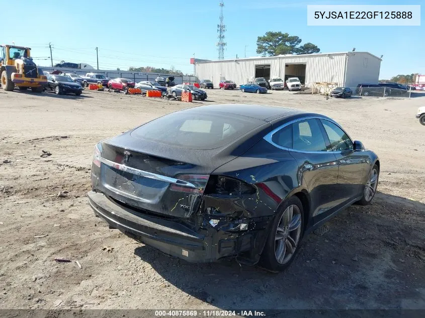 2016 Tesla Model S 60D/70D/75D/85D/90D VIN: 5YJSA1E22GF125888 Lot: 40875869