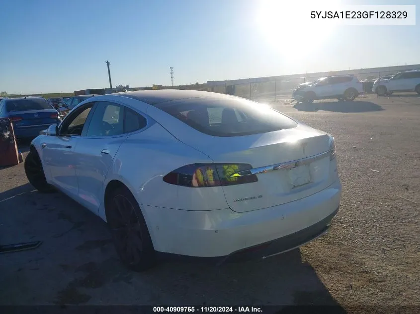 2016 Tesla Model S 60D/70D/75D/85D/90D VIN: 5YJSA1E23GF128329 Lot: 40909765