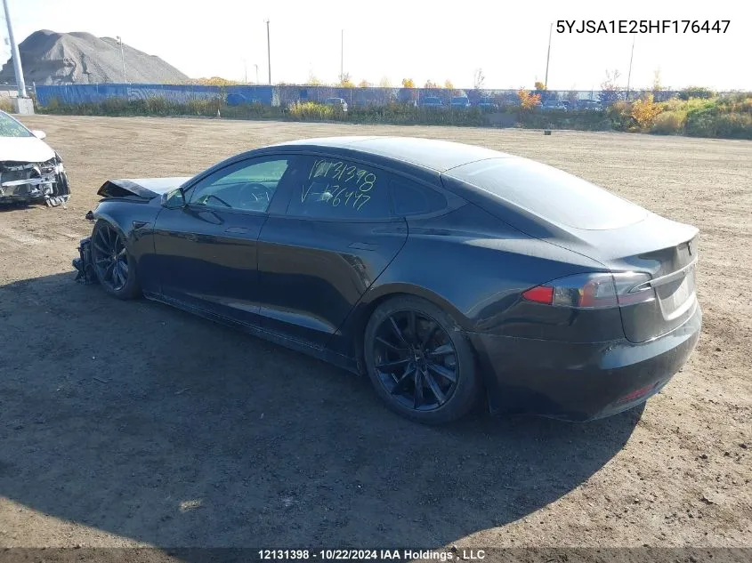 2017 Tesla Model S VIN: 5YJSA1E25HF176447 Lot: 12131398