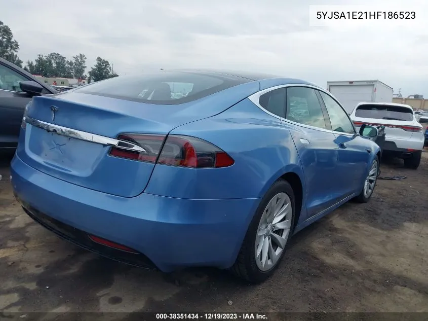 2017 Tesla Model S 100D/60D/75D/90D/P100D VIN: 5YJSA1E21HF186523 Lot: 38351434