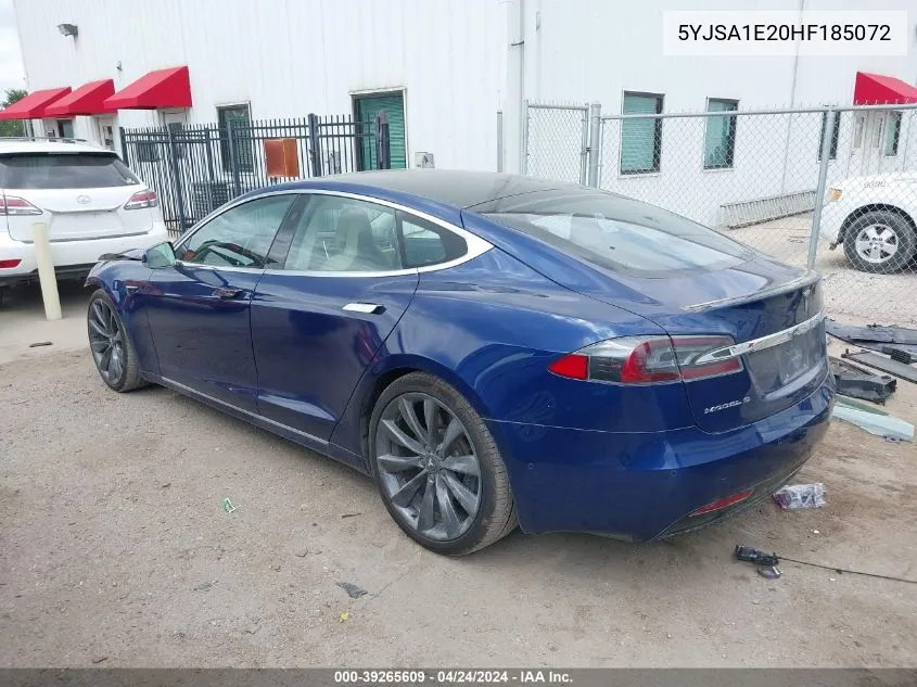 5YJSA1E20HF185072 2017 Tesla Model S 100D/60D/75D/90D/P100D