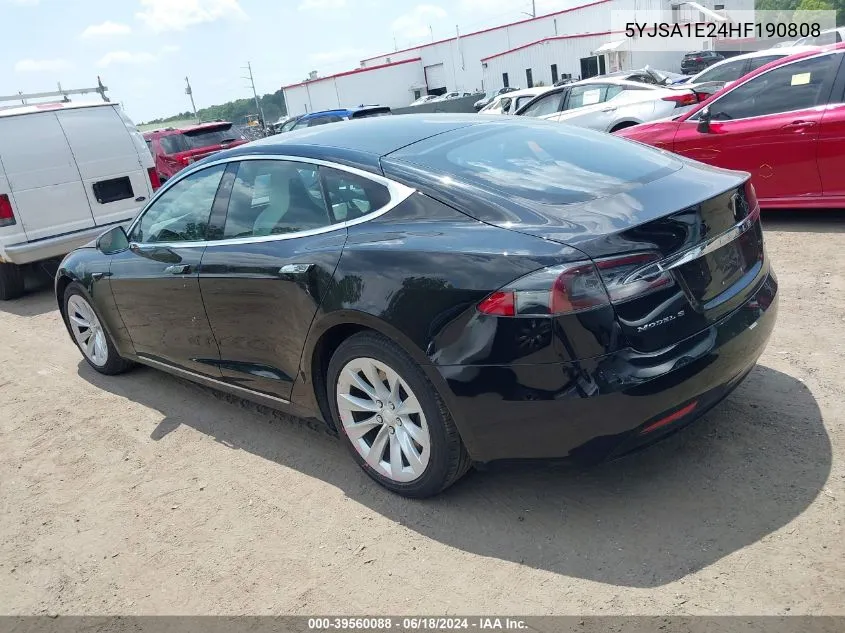 5YJSA1E24HF190808 2017 Tesla Model S 100D/60D/75D/90D/P100D