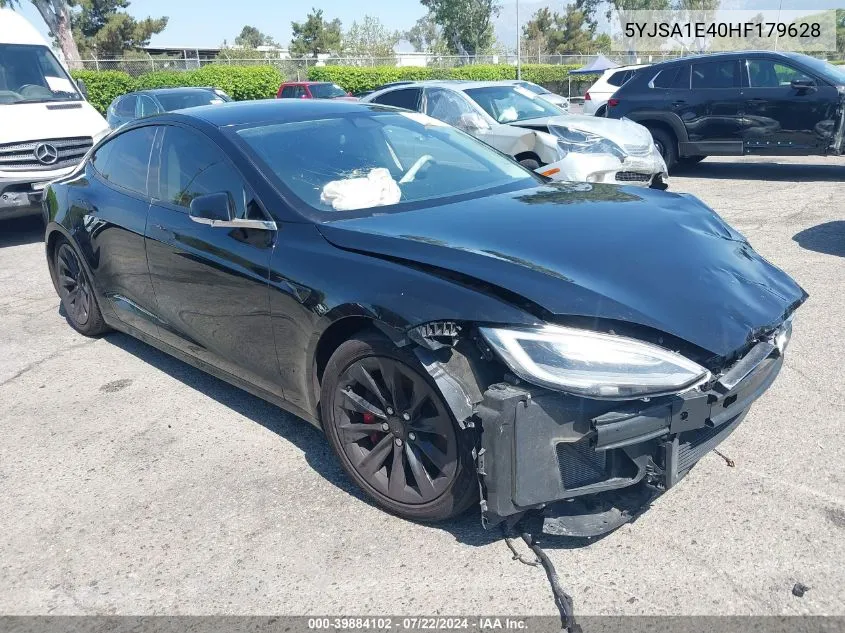 2017 Tesla Model S 100D/60D/75D/90D/P100D VIN: 5YJSA1E40HF179628 Lot: 39884102