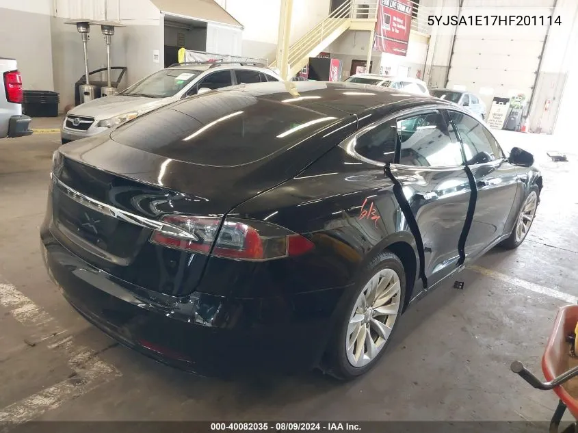 5YJSA1E17HF201114 2017 Tesla Model S 60/75