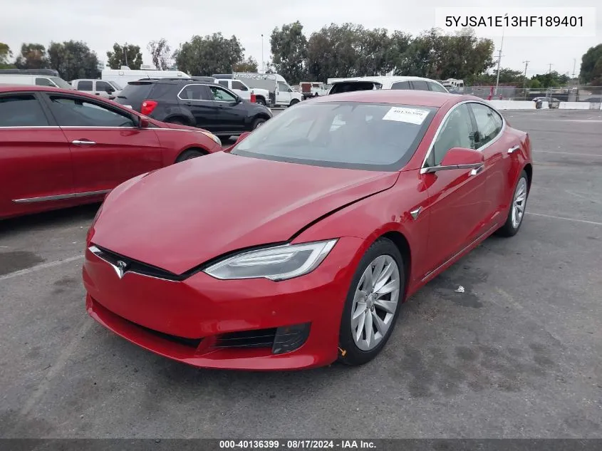 5YJSA1E13HF189401 2017 Tesla Model S 60/75