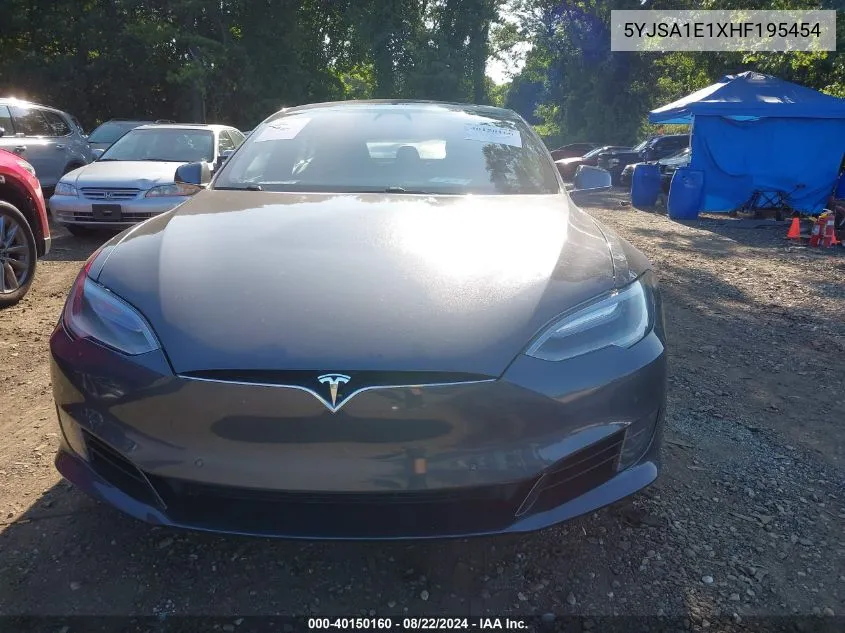 2017 Tesla Model S 60/75 VIN: 5YJSA1E1XHF195454 Lot: 40150160