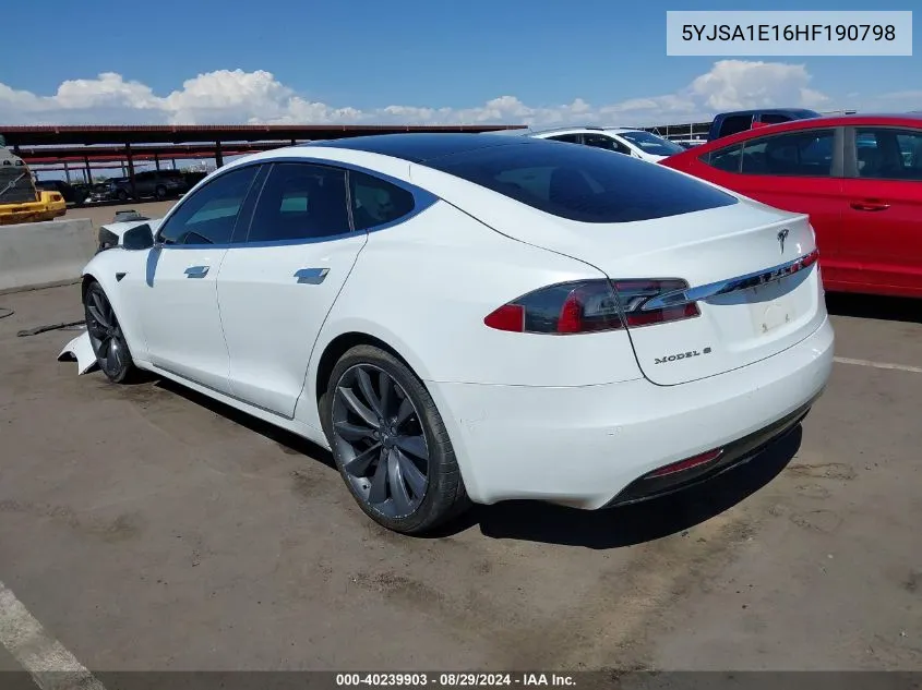 5YJSA1E16HF190798 2017 Tesla Model S 60/75