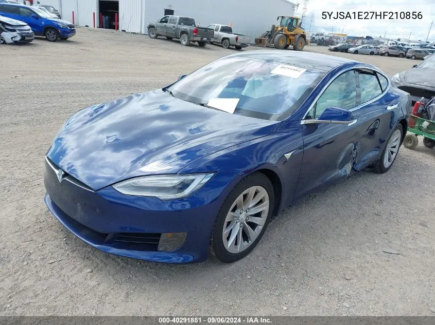 2017 Tesla Model S 100D/60D/75D/90D/P100D VIN: 5YJSA1E27HF210856 Lot: 40291881