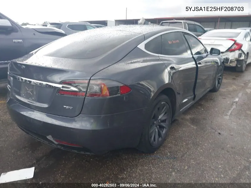 5YJSA1E25HF208703 2017 Tesla Model S 100D/60D/75D/90D/P100D