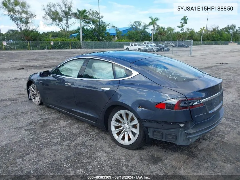 5YJSA1E15HF188850 2017 Tesla Model S 60/75