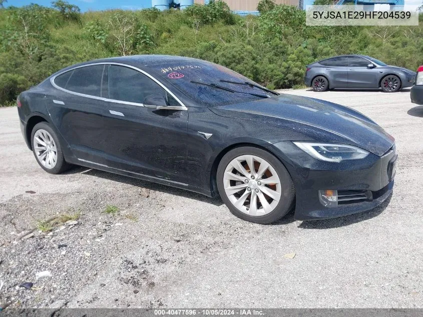 2017 Tesla Model S VIN: 5YJSA1E29HF204539 Lot: 40477596