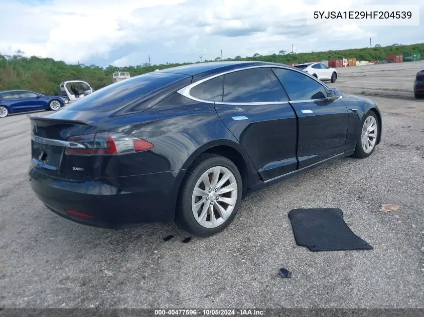 2017 Tesla Model S VIN: 5YJSA1E29HF204539 Lot: 40477596