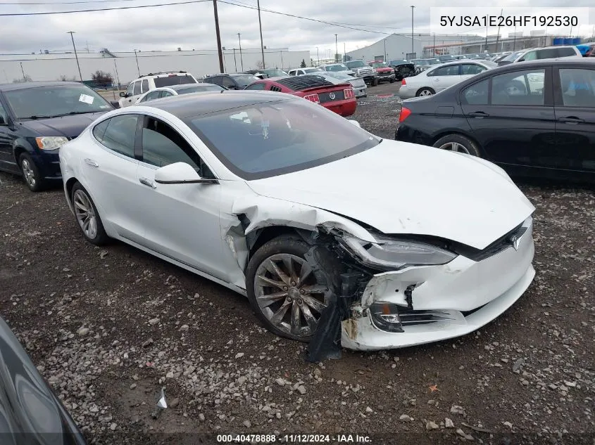 5YJSA1E26HF192530 2017 Tesla Model S 100D/60D/75D/90D/P100D