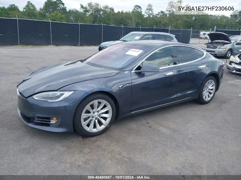 5YJSA1E27HF230606 2017 Tesla Model S 100D/60D/75D/90D/P100D