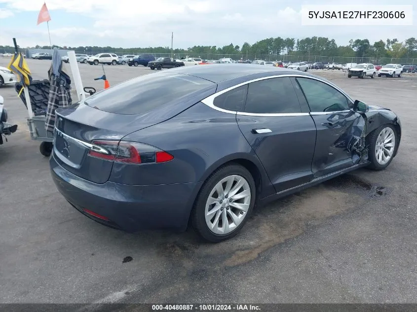 5YJSA1E27HF230606 2017 Tesla Model S 100D/60D/75D/90D/P100D