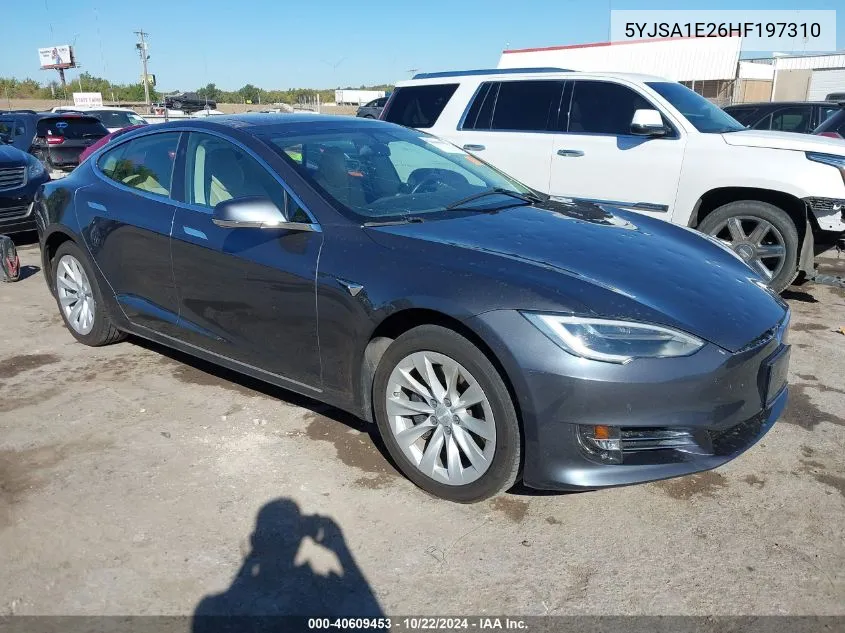 2017 Tesla Model S 100D/60D/75D/90D/P100D VIN: 5YJSA1E26HF197310 Lot: 40609453