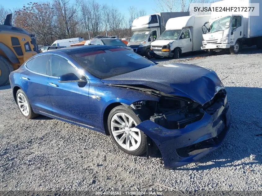 2017 Tesla Model S 100D/60D/75D/90D/P100D VIN: 5YJSA1E24HF217277 Lot: 40768562