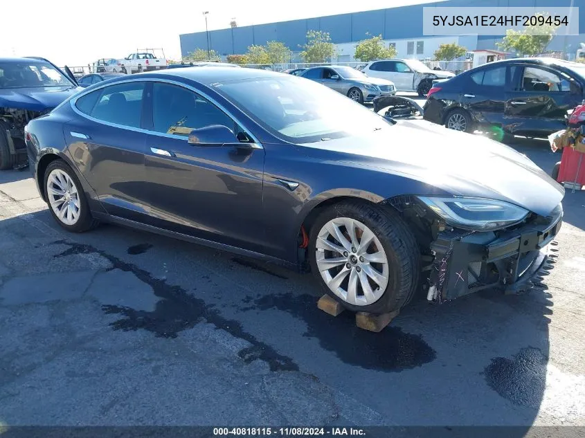 2017 Tesla Model S 100D/60D/75D/90D/P100D VIN: 5YJSA1E24HF209454 Lot: 40818115