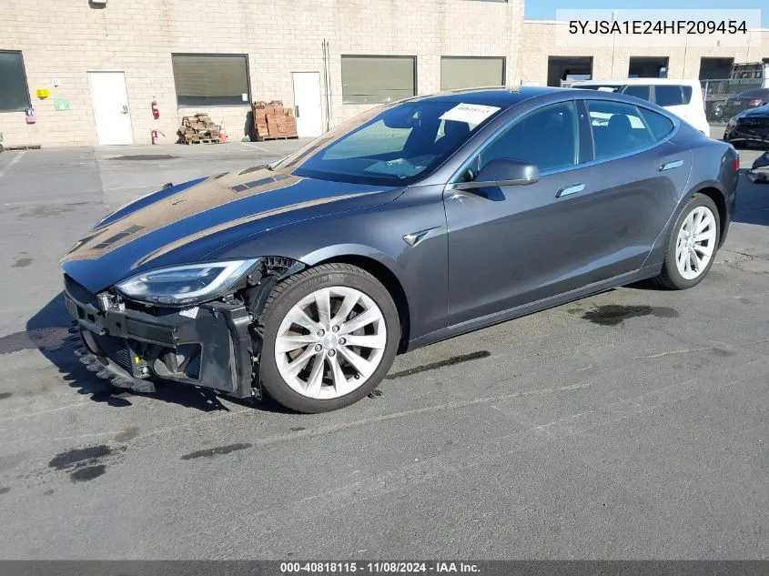 2017 Tesla Model S 100D/60D/75D/90D/P100D VIN: 5YJSA1E24HF209454 Lot: 40818115