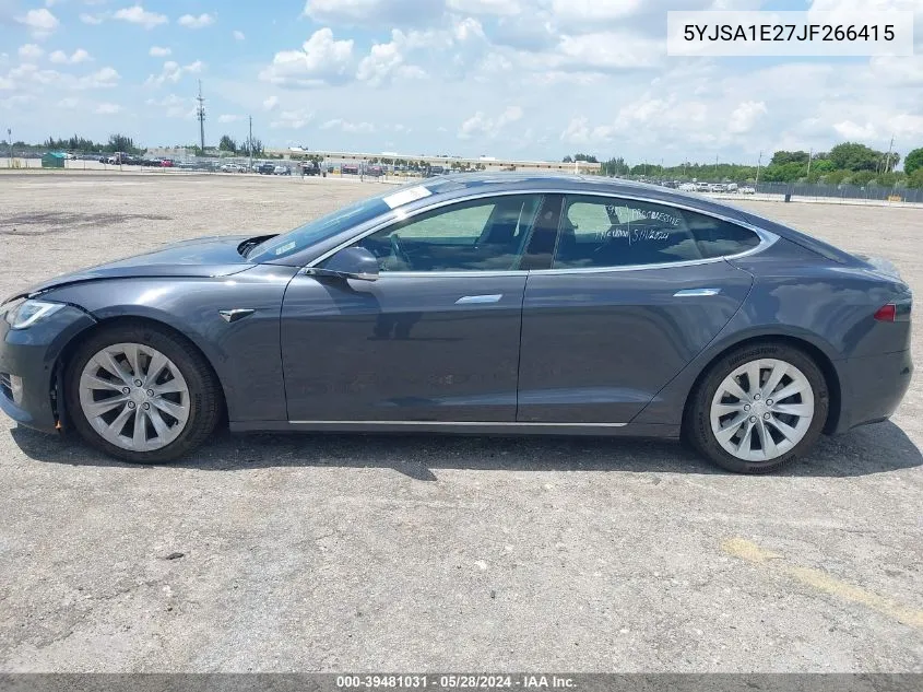 5YJSA1E27JF266415 2018 Tesla Model S 100D/75D/P100D